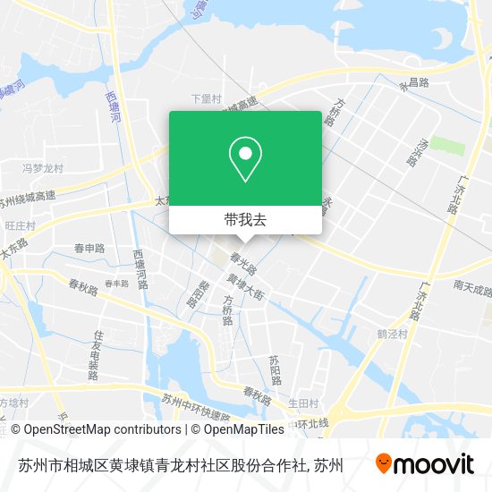 苏州市相城区黄埭镇青龙村社区股份合作社地图