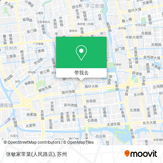 张敏家常菜(人民路店)地图