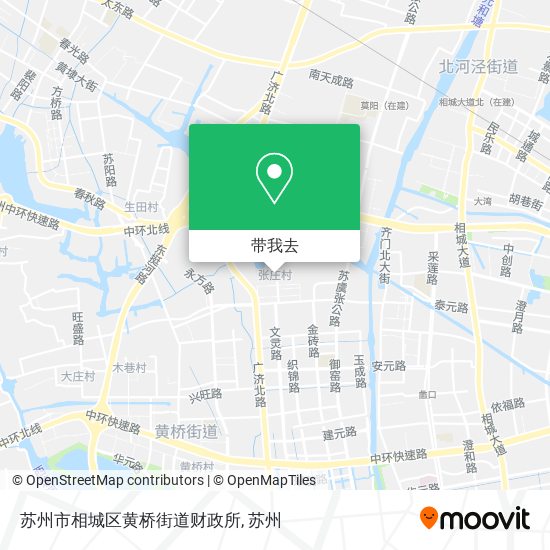 苏州市相城区黄桥街道财政所地图