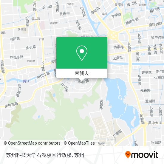 苏州科技大学石湖校区行政楼地图