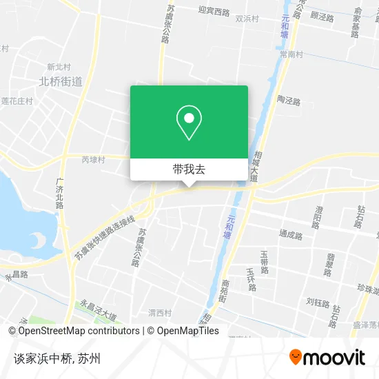 谈家浜中桥地图