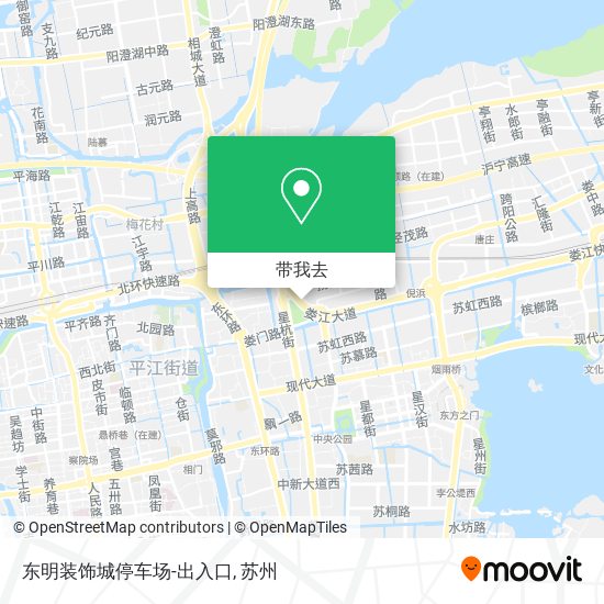 东明装饰城停车场-出入口地图