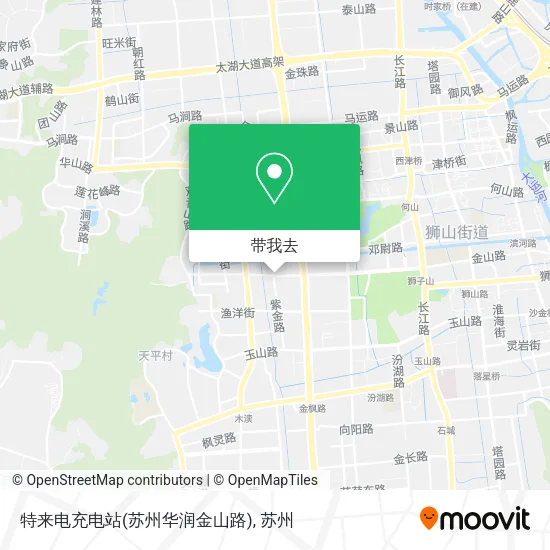 特来电充电站(苏州华润金山路)地图