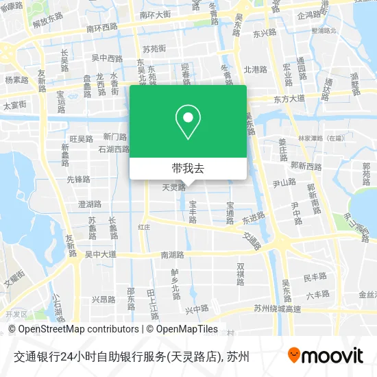 交通银行24小时自助银行服务(天灵路店)地图