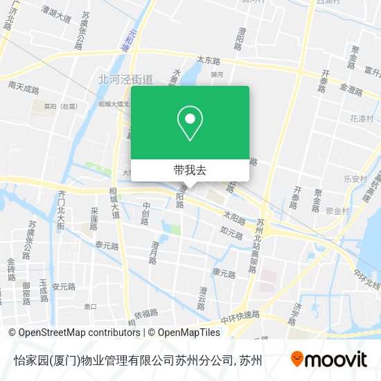 怡家园(厦门)物业管理有限公司苏州分公司地图