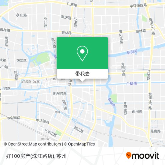 好100房产(珠江路店)地图