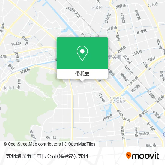 苏州瑞光电子有限公司(鸿禄路)地图