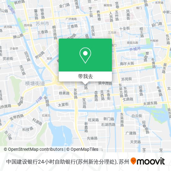 中国建设银行24小时自助银行(苏州新沧分理处)地图