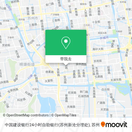 中国建设银行24小时自助银行(苏州新沧分理处)地图