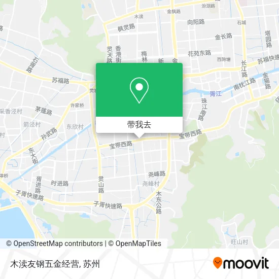 木渎友钢五金经营地图