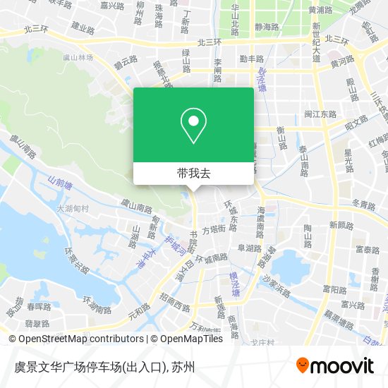 虞景文华广场停车场(出入口)地图