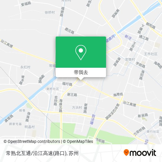 常熟北互通/沿江高速(路口)地图