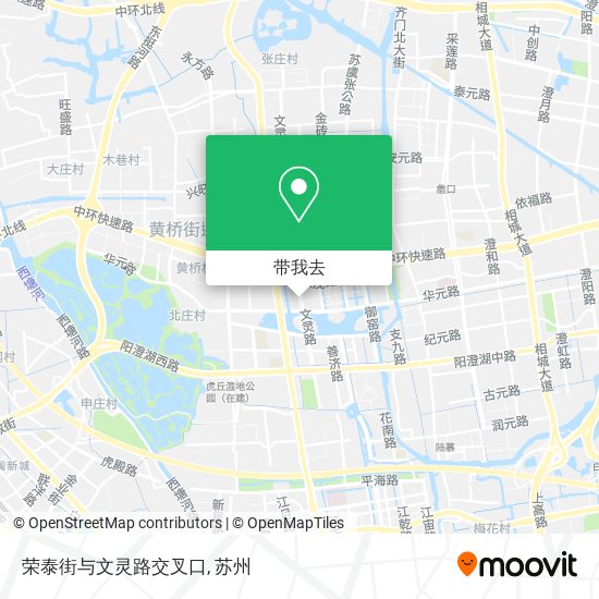 荣泰街与文灵路交叉口地图