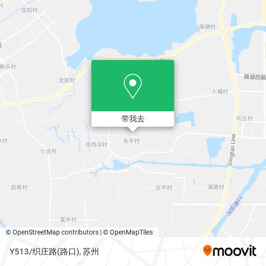 Y513/织庄路(路口)地图