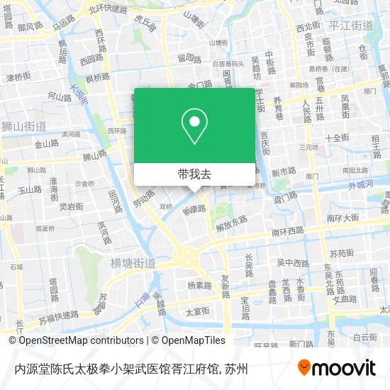 内源堂陈氏太极拳小架武医馆胥江府馆地图