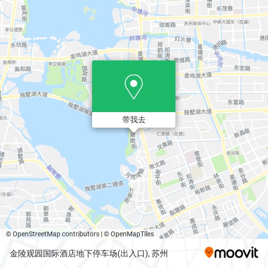 金陵观园国际酒店地下停车场(出入口)地图
