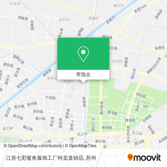 江苏七彩鲨鱼服饰工厂特卖直销店地图