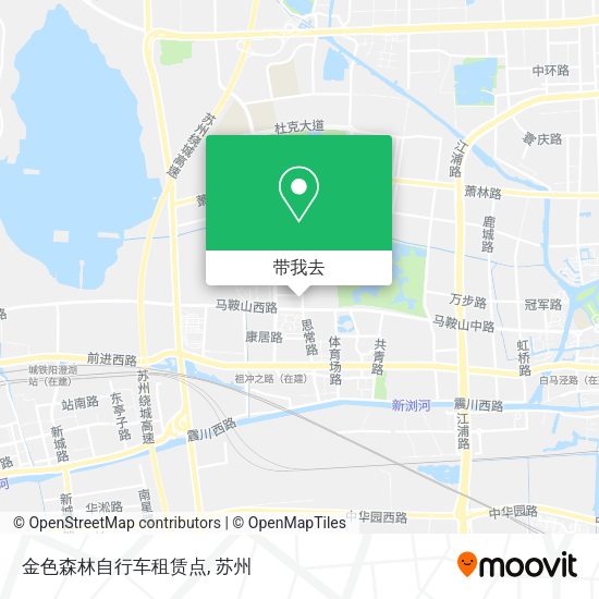 金色森林自行车租赁点地图