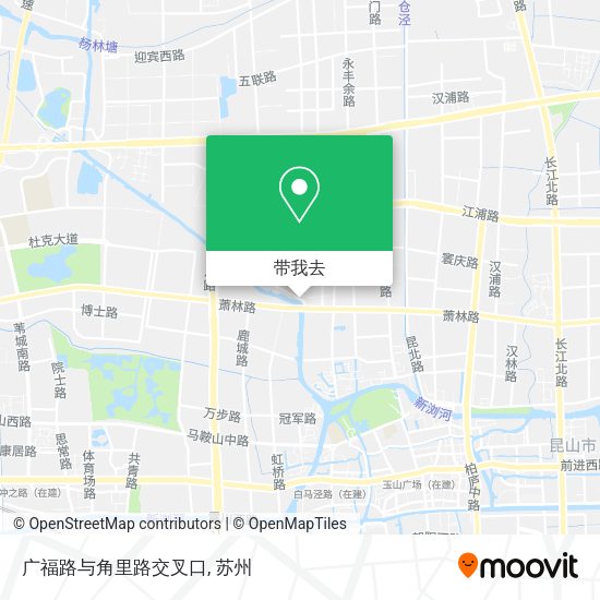 广福路与角里路交叉口地图