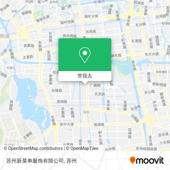 苏州新菜单服饰有限公司地图