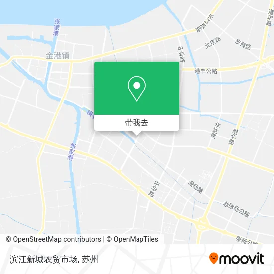 滨江新城农贸市场地图