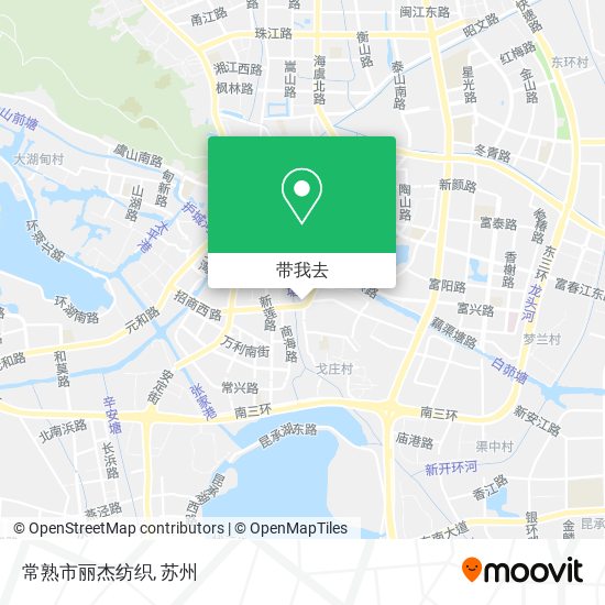 常熟市丽杰纺织地图