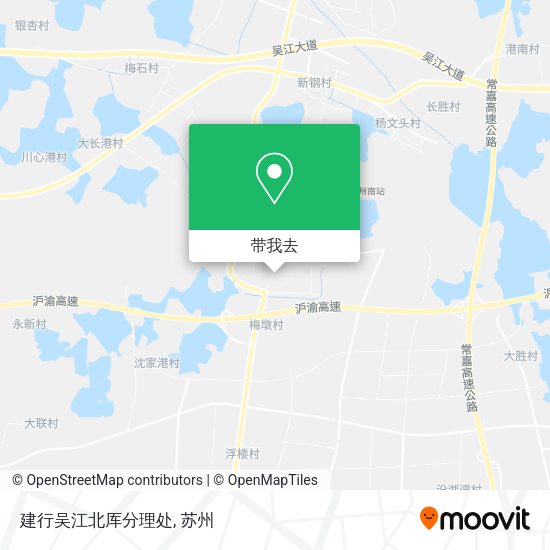 建行吴江北厍分理处地图