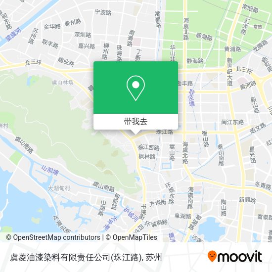 虞菱油漆染料有限责任公司(珠江路)地图