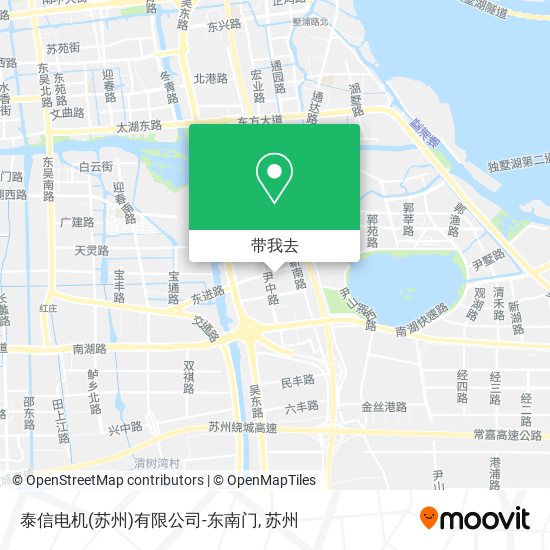 泰信电机(苏州)有限公司-东南门地图