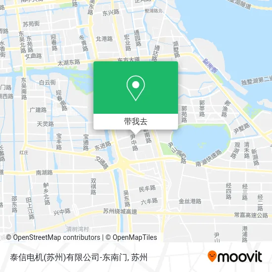 泰信电机(苏州)有限公司-东南门地图