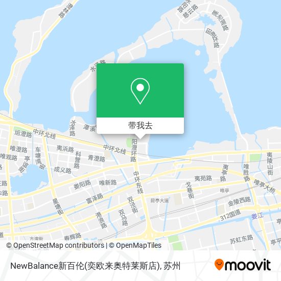 NewBalance新百伦(奕欧来奥特莱斯店)地图