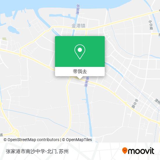 张家港市南沙中学-北门地图