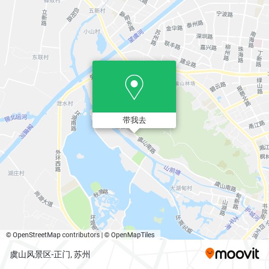 虞山风景区-正门地图