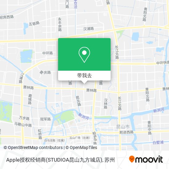 Apple授权经销商(STUDIOA昆山九方城店)地图