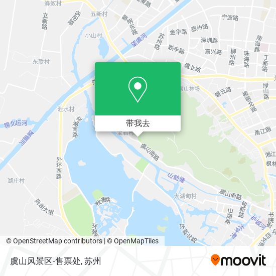 虞山风景区-售票处地图