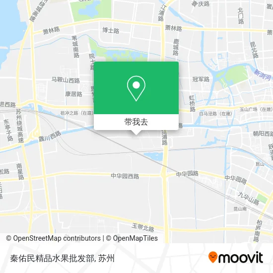 秦佑民精品水果批发部地图