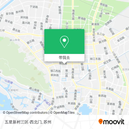 五星新村三区-西北门地图