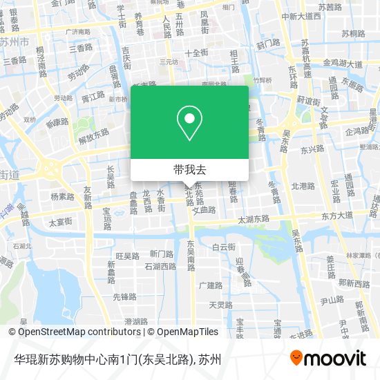 华琨新苏购物中心南1门(东吴北路)地图