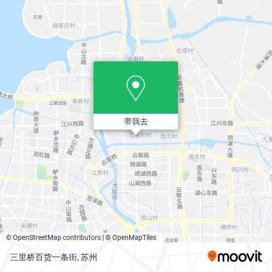 三里桥百货一条街地图