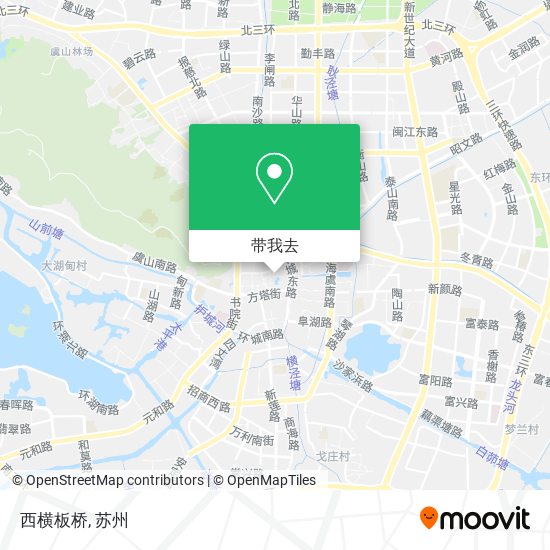 西横板桥地图