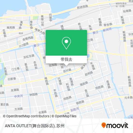 ANTA OUTLET(舞台国际店)地图