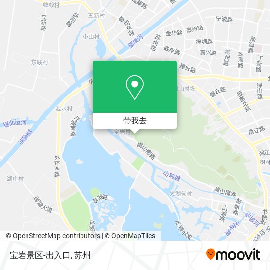 宝岩景区-出入口地图