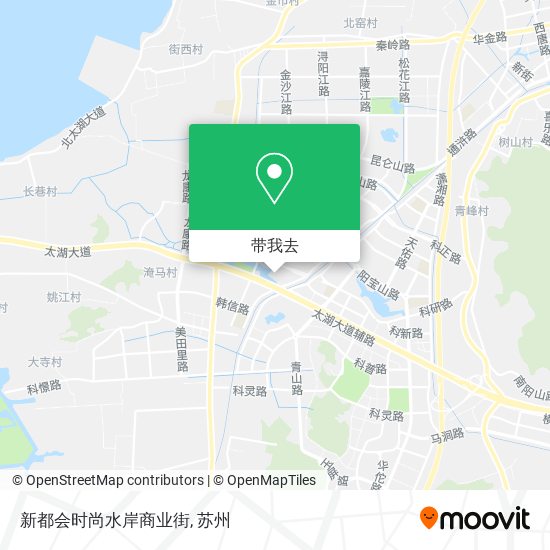 新都会时尚水岸商业街地图
