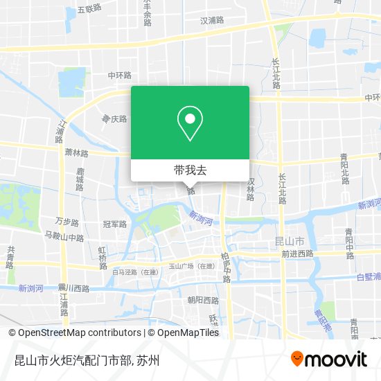 昆山市火炬汽配门市部地图