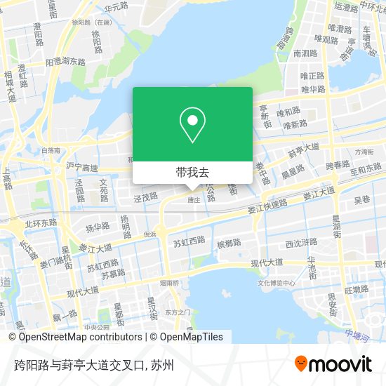 跨阳路与葑亭大道交叉口地图