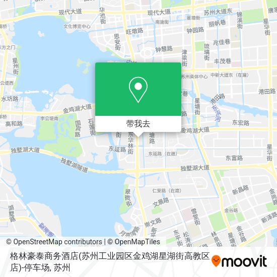 格林豪泰商务酒店(苏州工业园区金鸡湖星湖街高教区店)-停车场地图