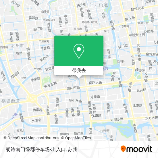 朗诗南门绿郡停车场-出入口地图
