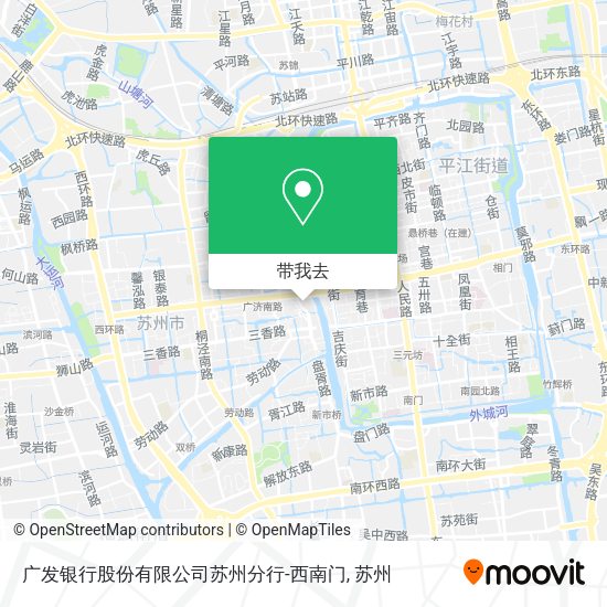 广发银行股份有限公司苏州分行-西南门地图