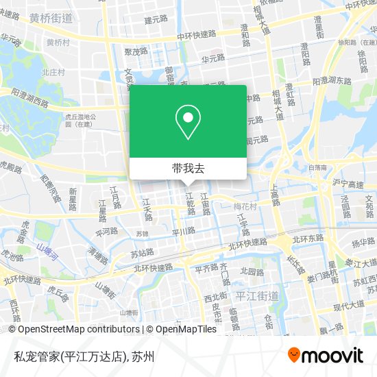 私宠管家(平江万达店)地图