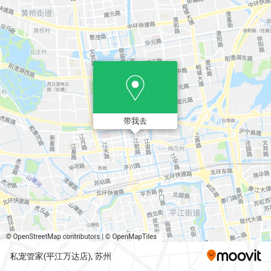 私宠管家(平江万达店)地图